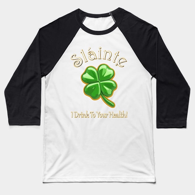 St. Patrick's Day Baseball T-Shirt by Bizb